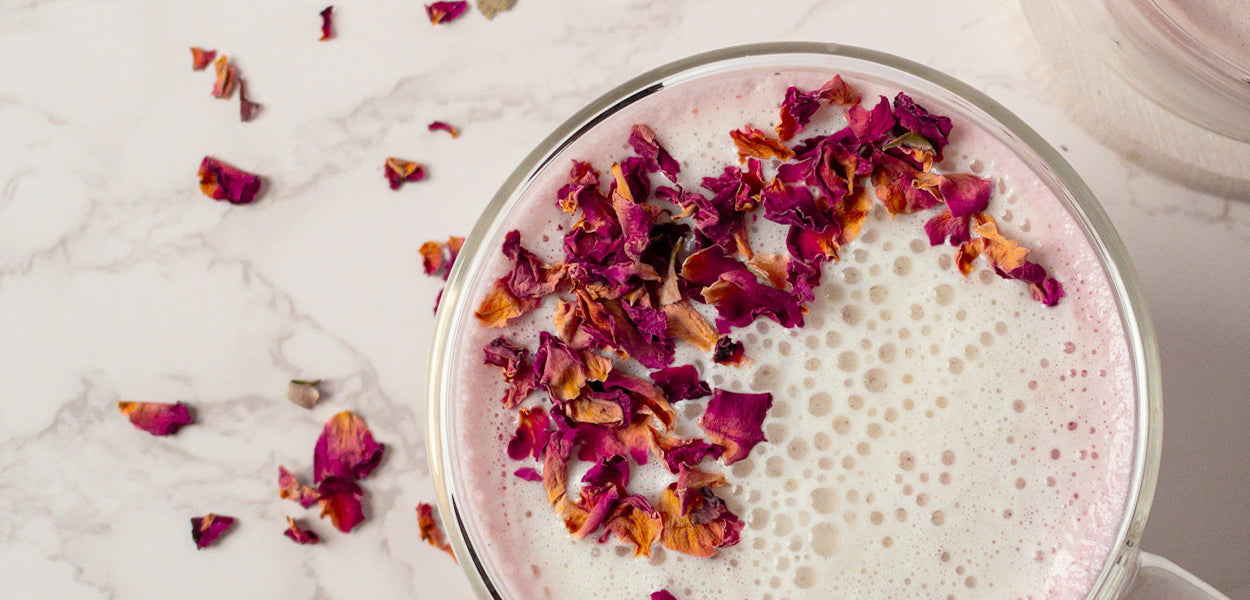 Valentine's Day Treat: Rose and Hibiscus Latte
