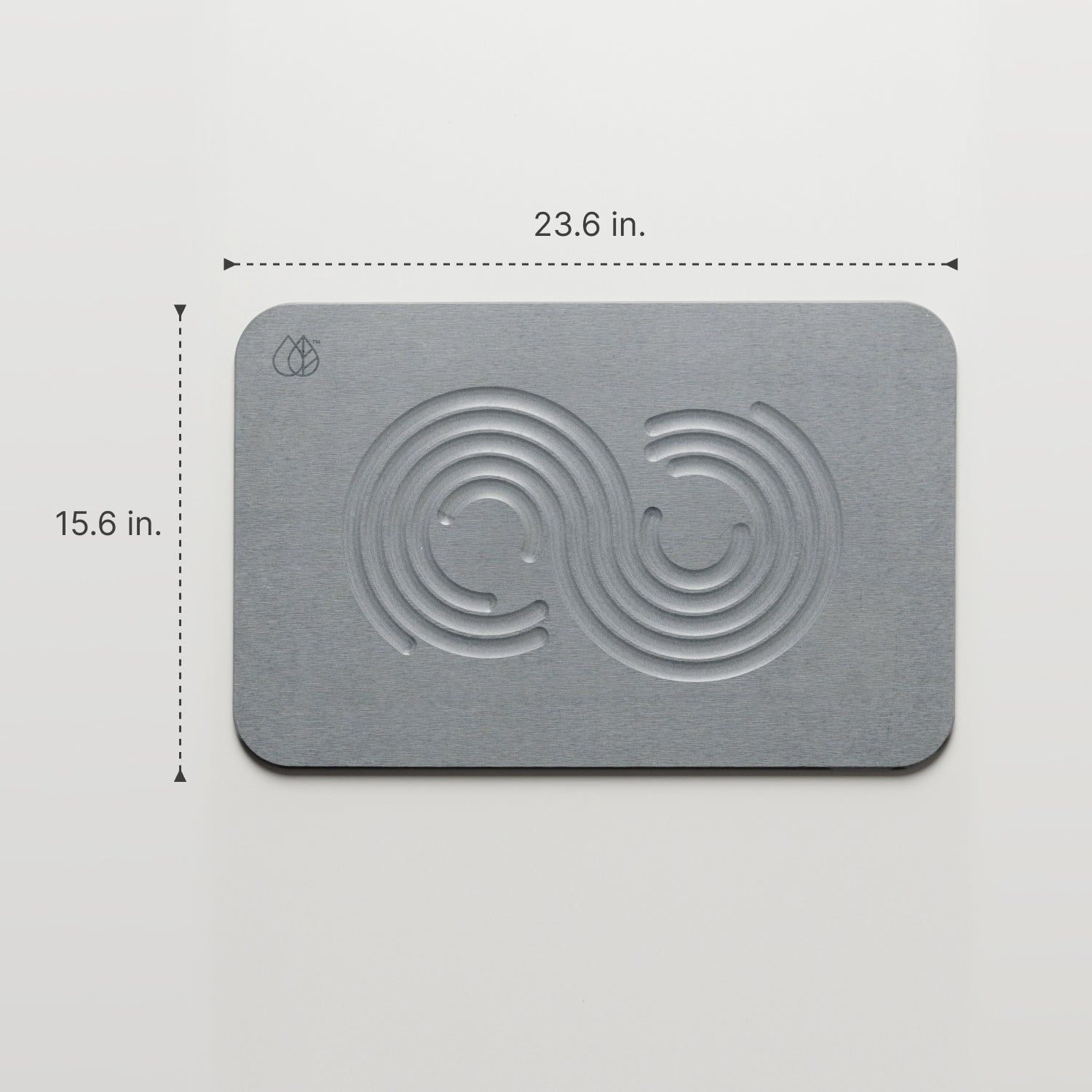 23.6 x 15.6 inches bath stone in light grey