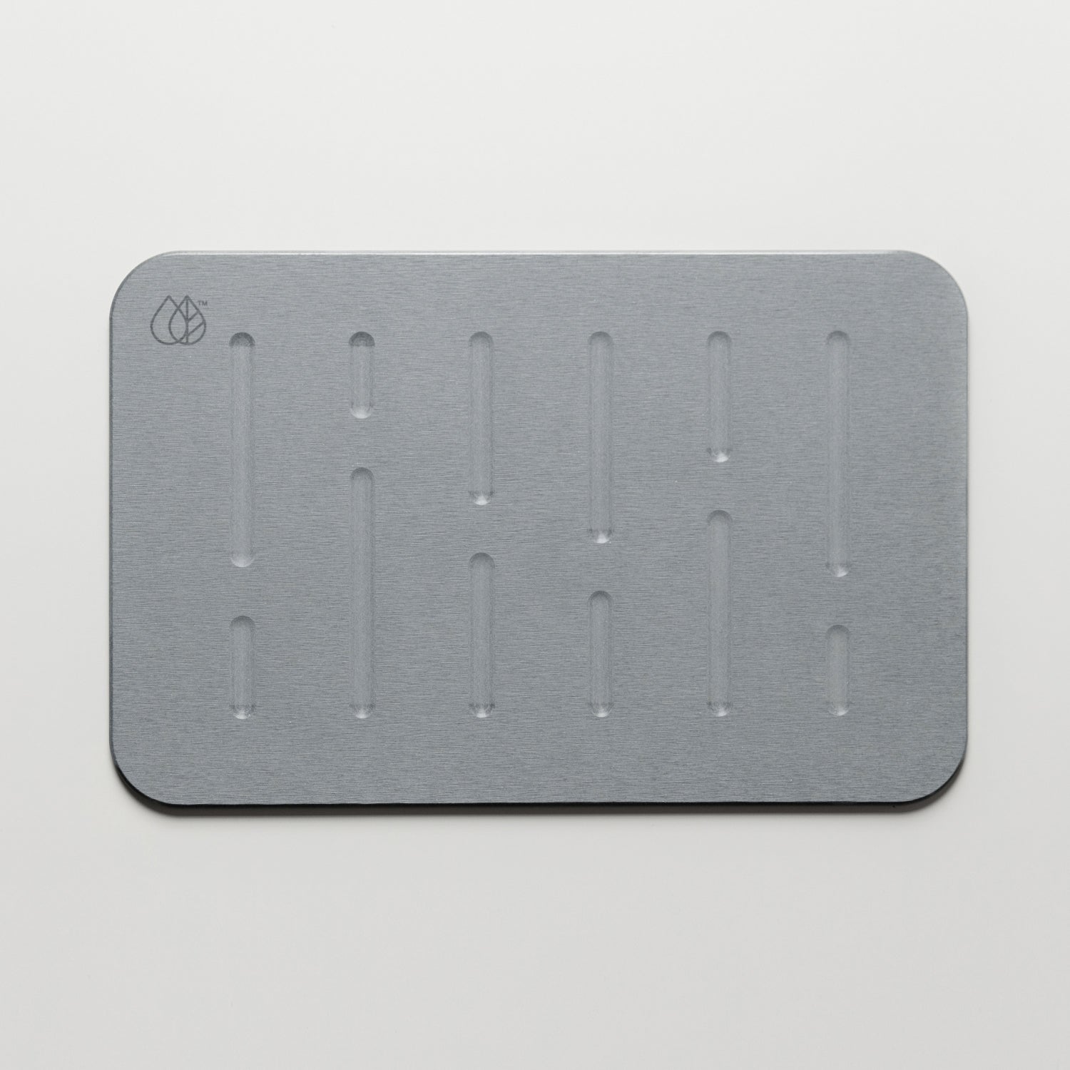 rain bath stone mat in light grey