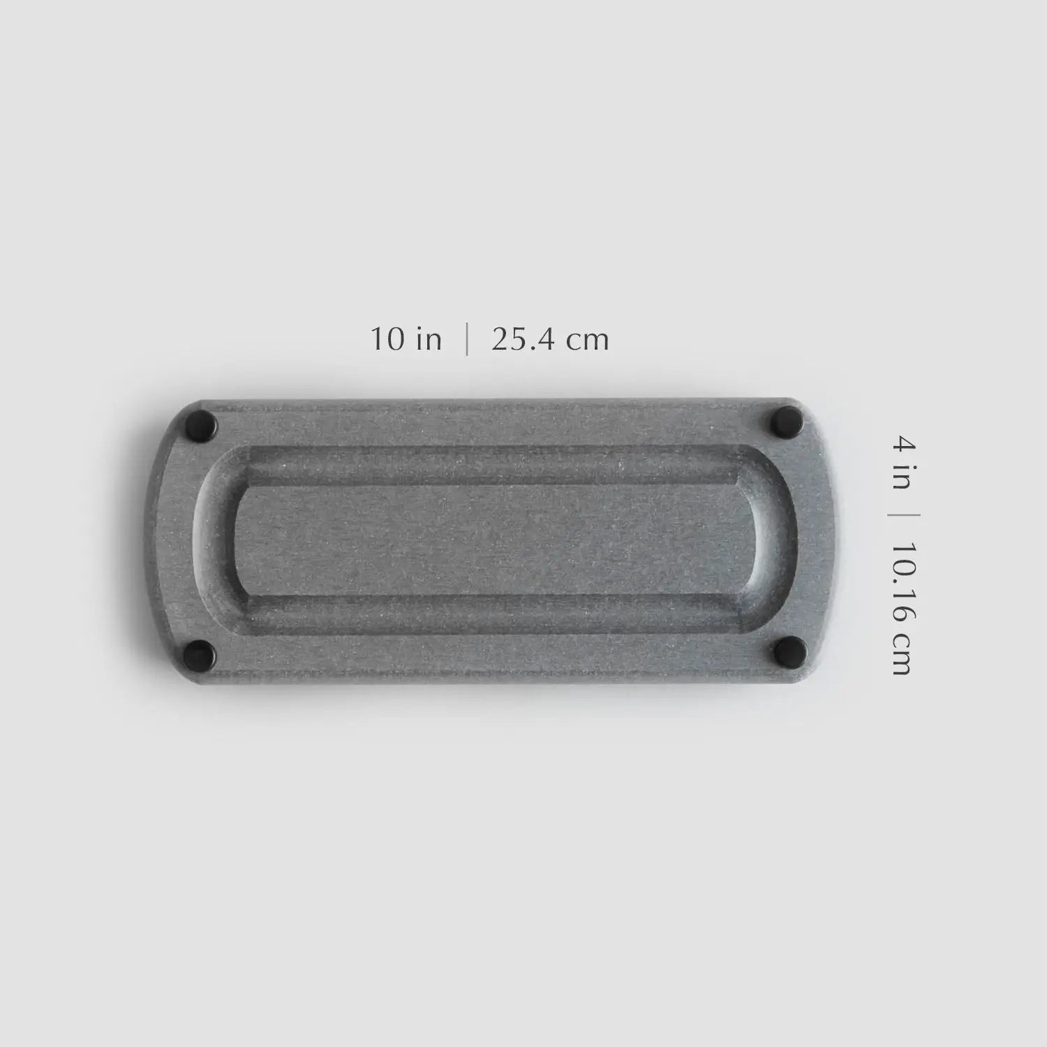 slate sink caddy dimensions 10 inches by 4 inches (25.4cm x 10.16cm)