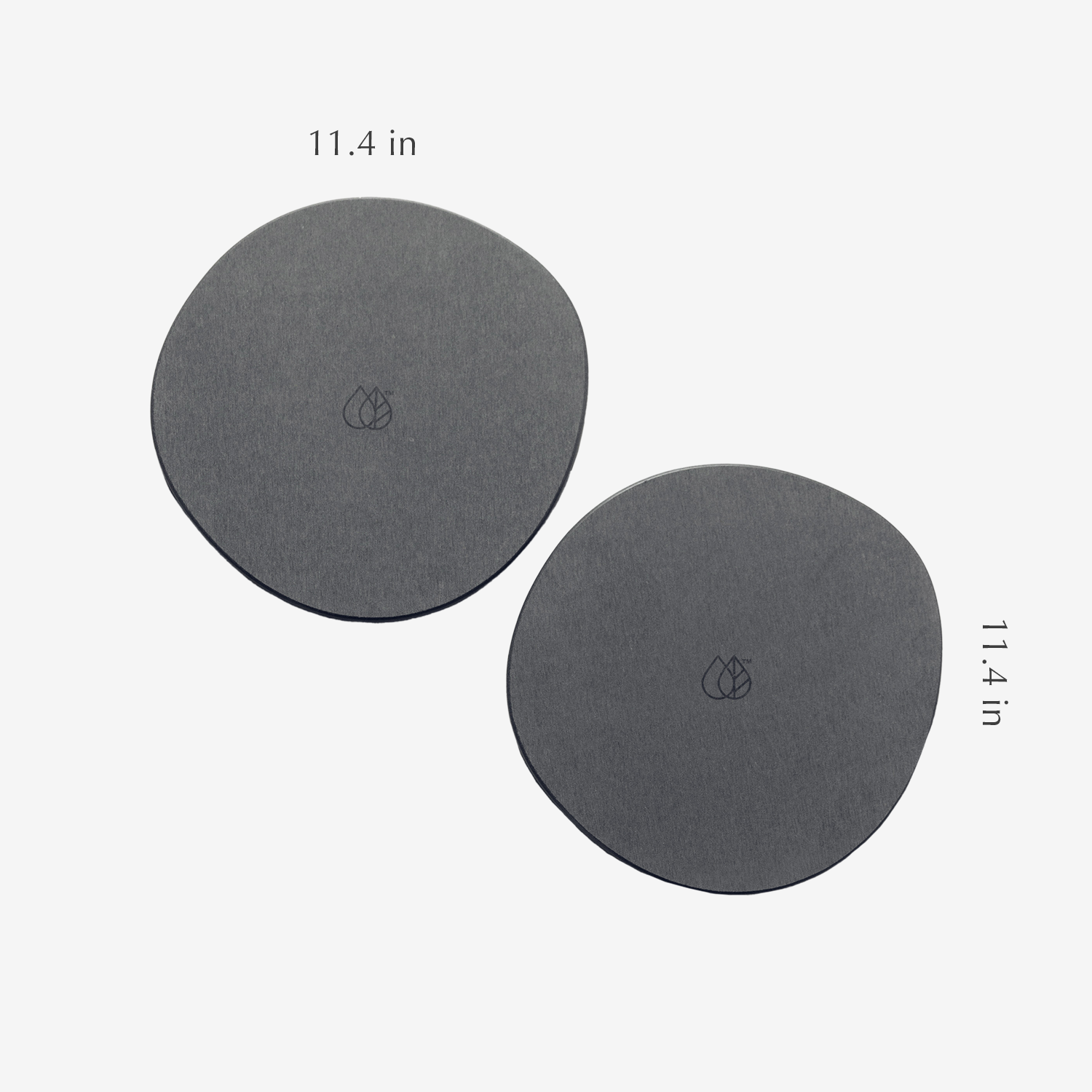 2 pack of 11.4 in diameter stone plant saucer