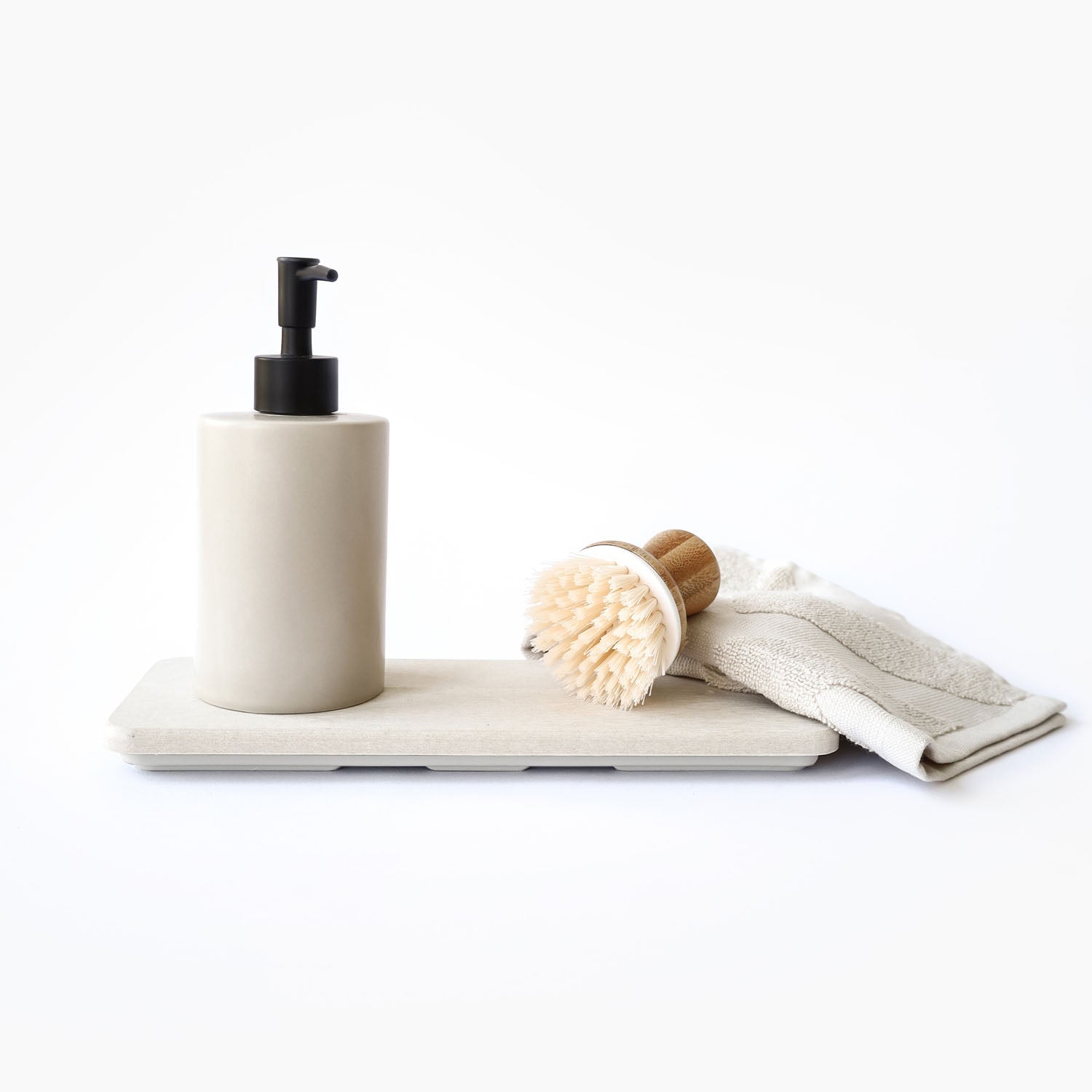 Over the Sink Dish Pad + Stone Sink Caddy Bundle