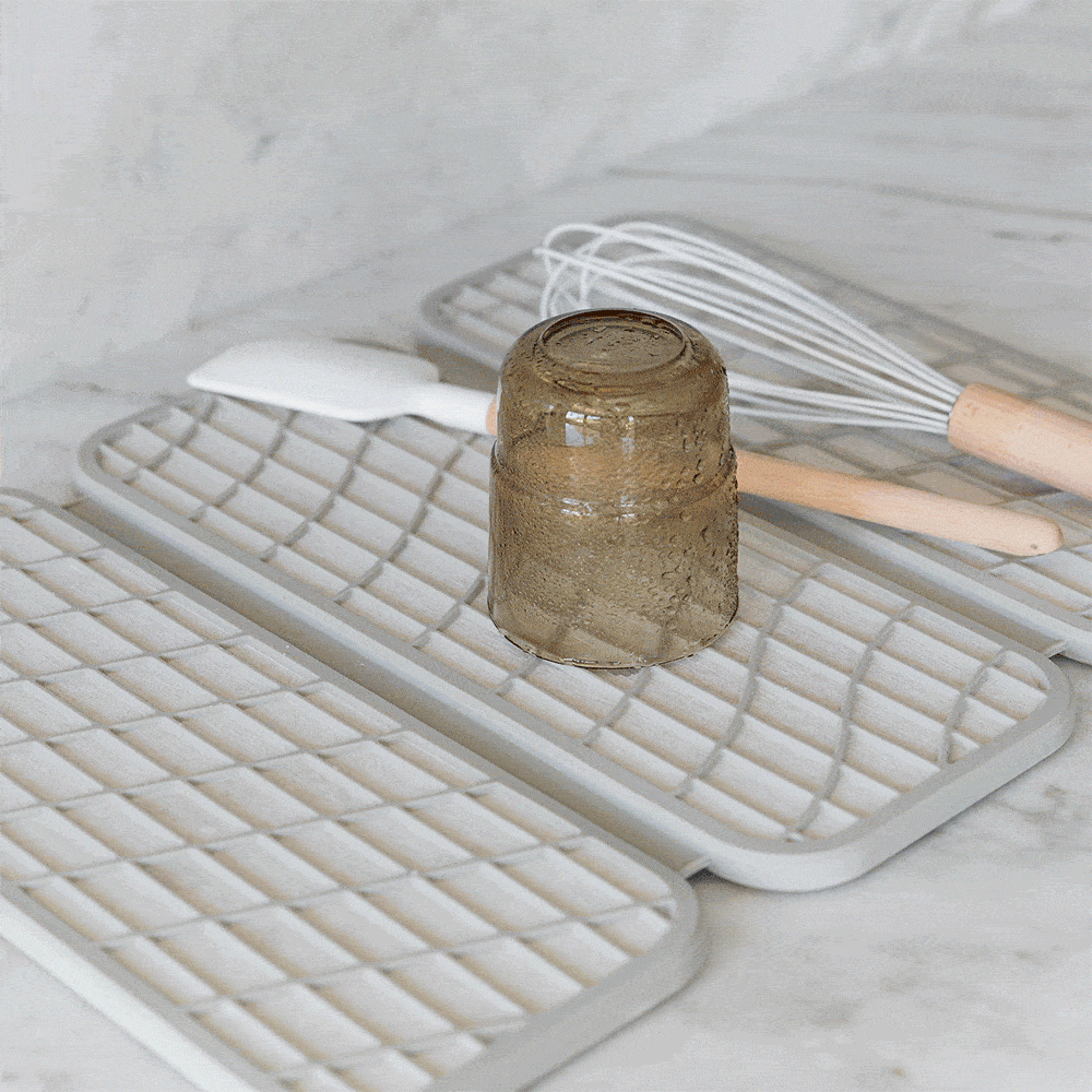 sandstone dish pad gift with wet cup