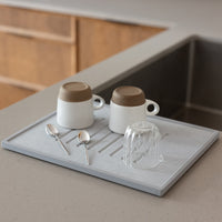 quick-drying modern dish mat made out of diatomaceous earth