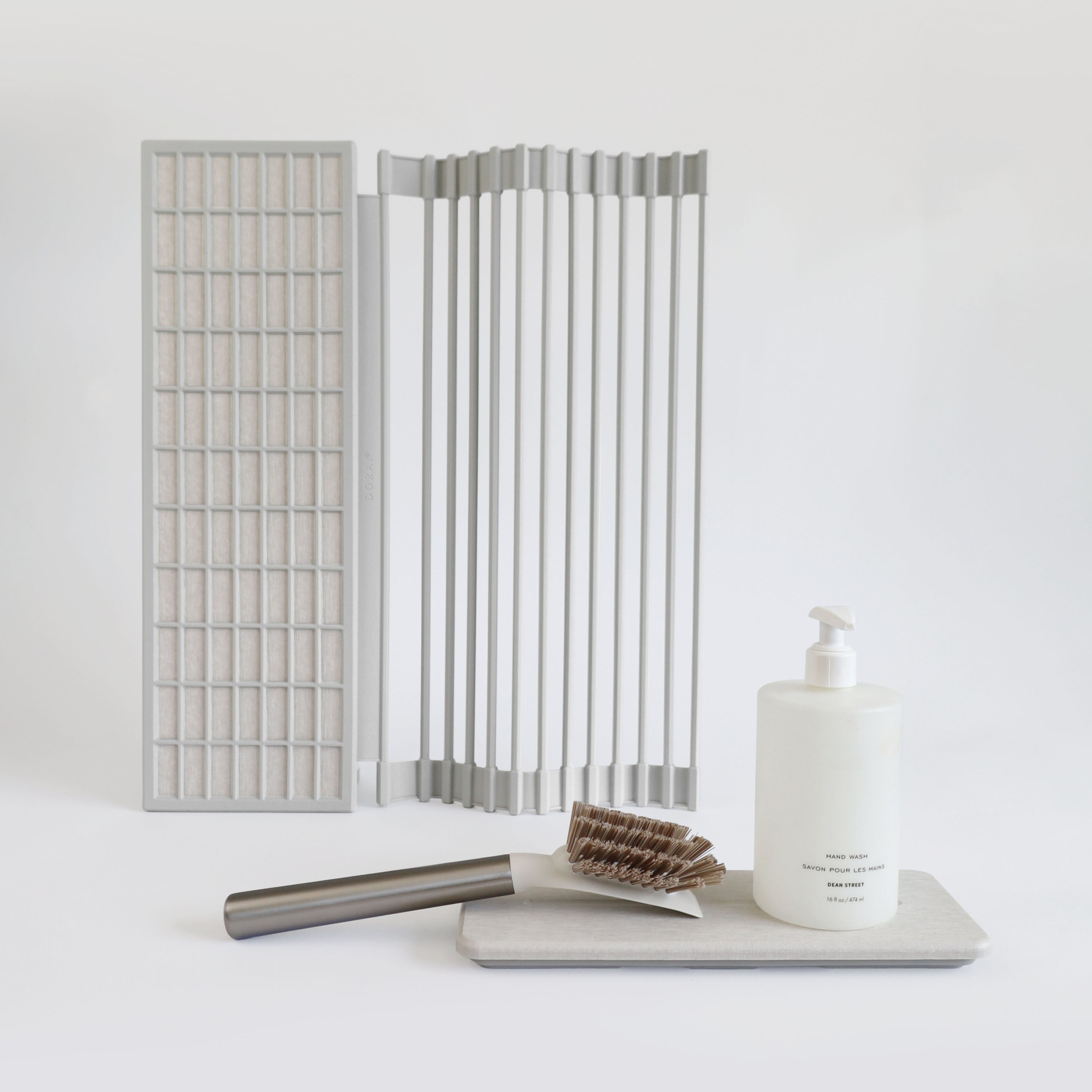 Over the Sink Dish Pad + Stone Sink Caddy Bundle