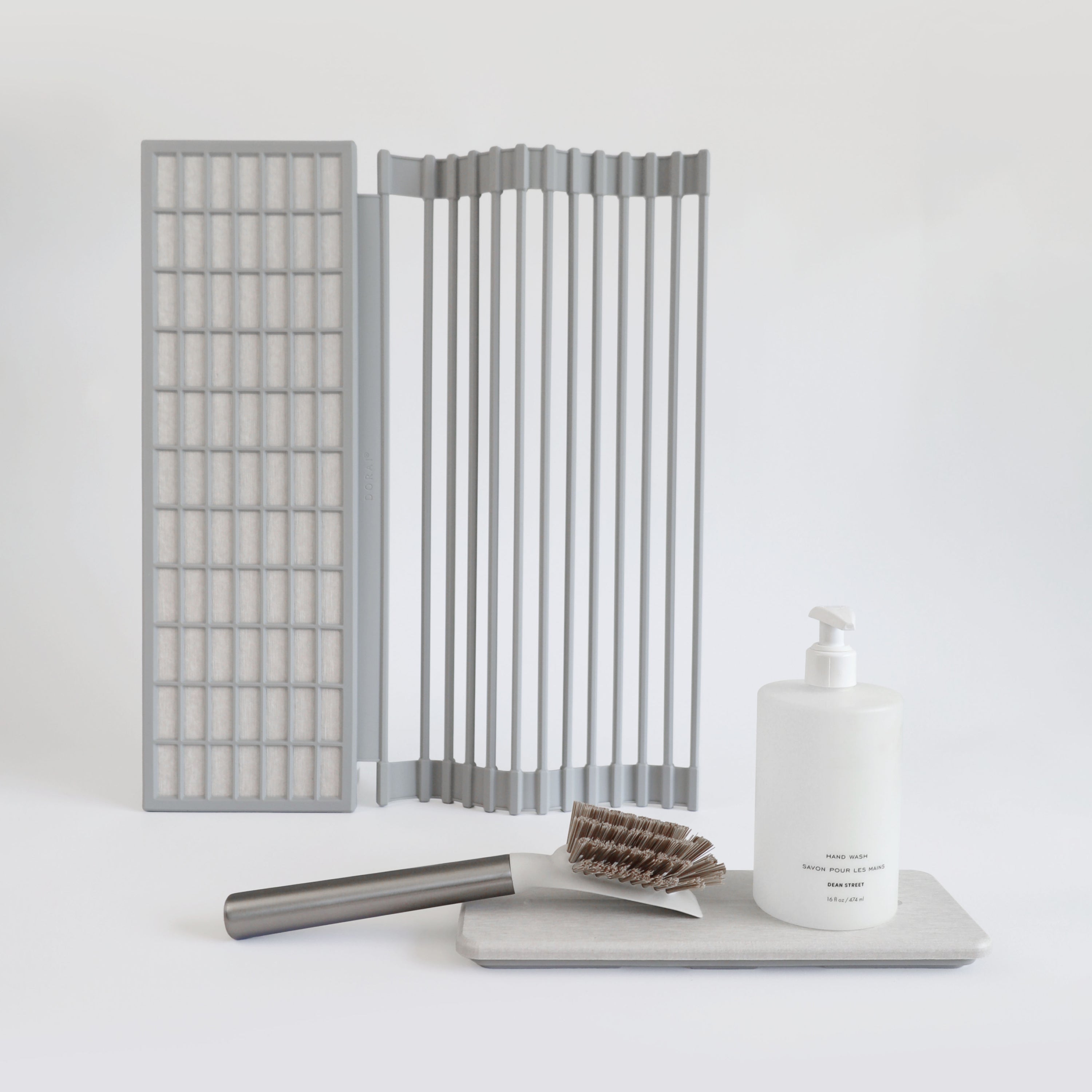 Over the Sink Dish Pad + Stone Sink Caddy Bundle