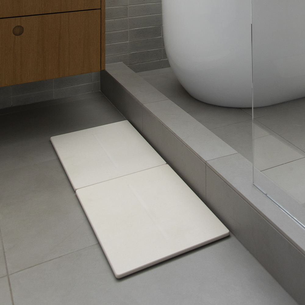 dual bath stone in line formation