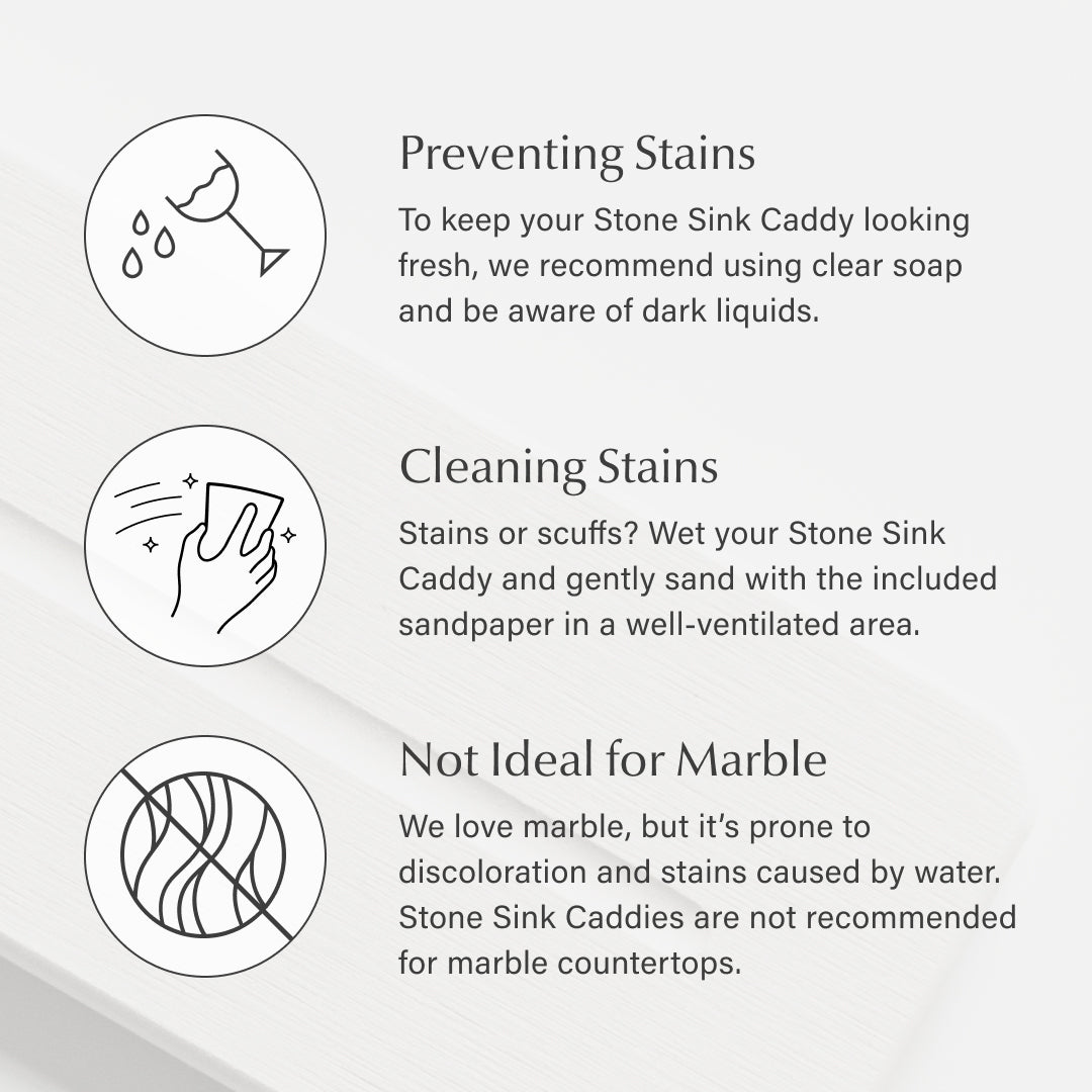 graphic on how to prevent and care for stains