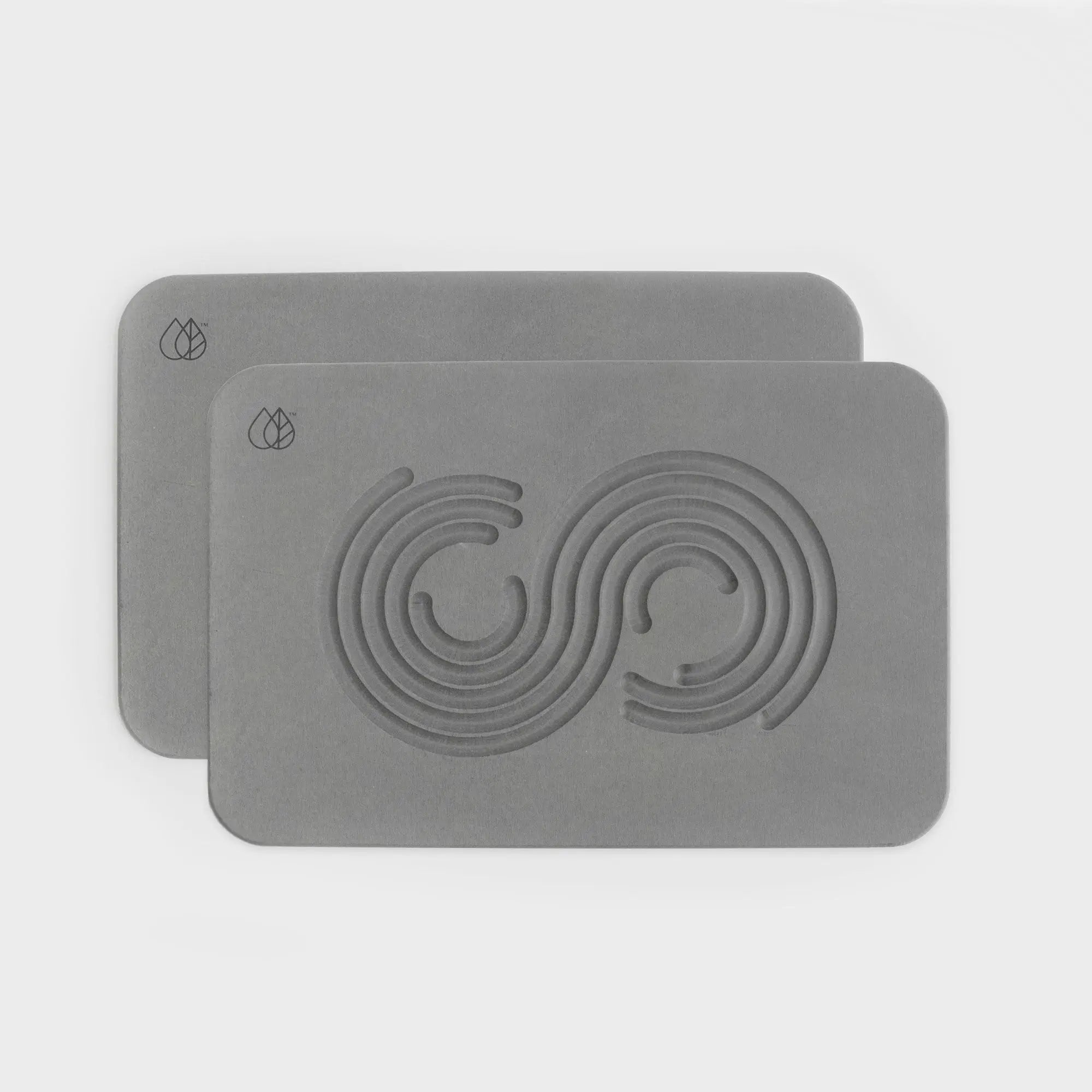 2-pack of modern bath stone in grey