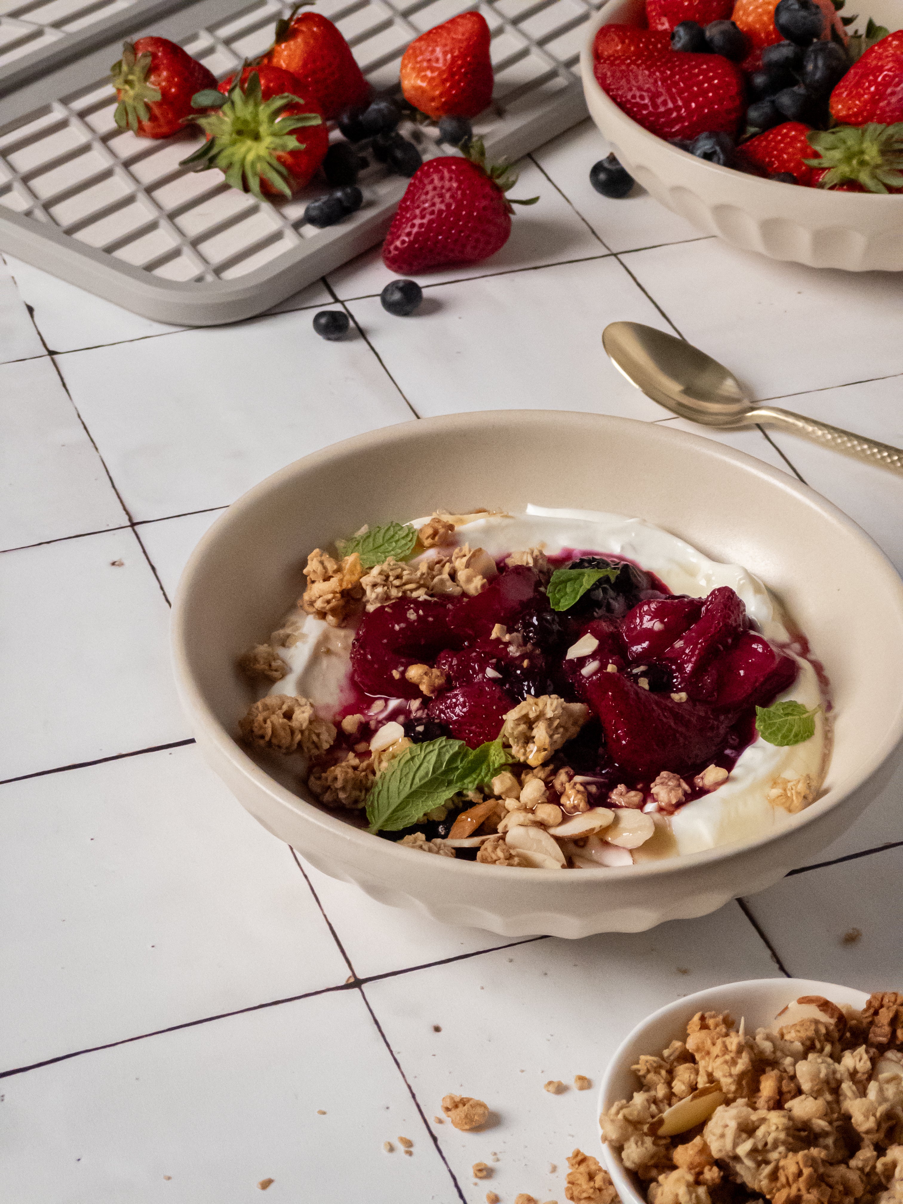 End-of-Summer Treat: Roasted Berries & Yogurt Bowl Recipe