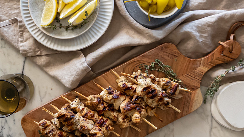 Grilling Season with Dorai: Zesty Greek Chicken Kebabs