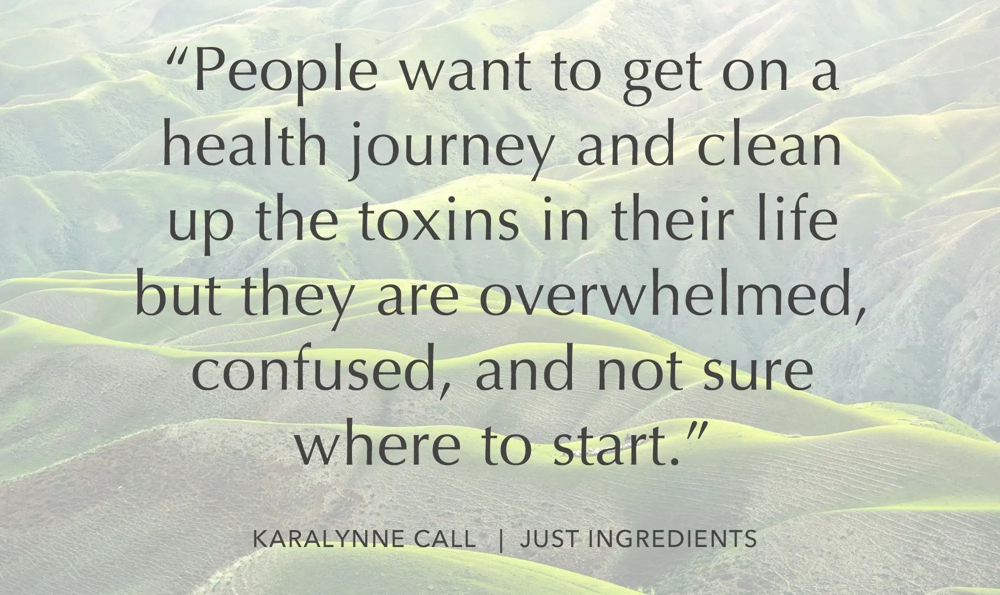 How to reduce toxins and feel healthier in your home with Karalynne of Just Ingredients