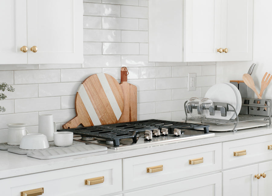 stove with kitchen utensils