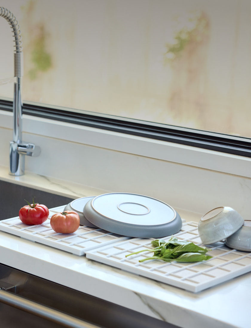Ridge Large Dish | Glacier | Beautiful Kitchen