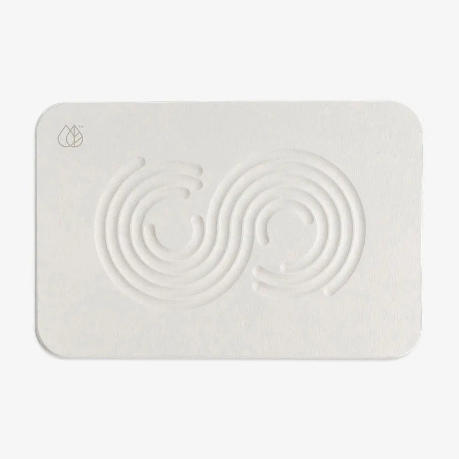 off white mat with zen design