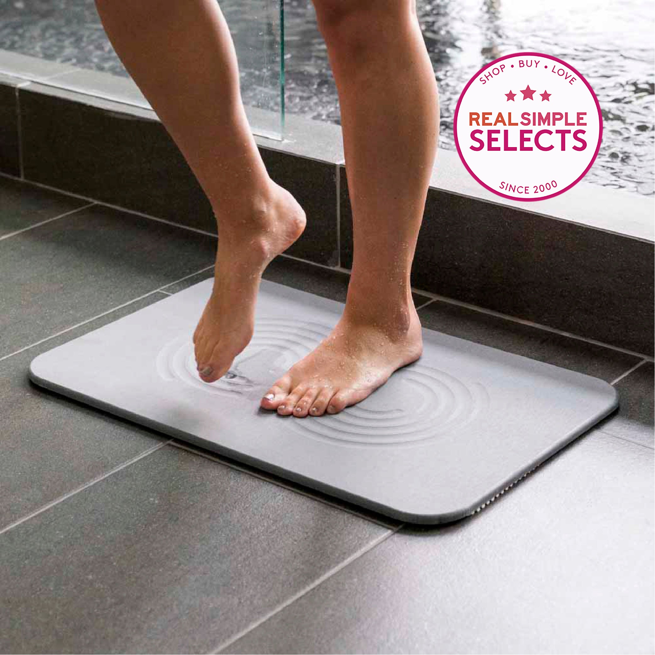 Zen Stone Bath Mat | Fast Drying & Water Absorbing | Dorai Home