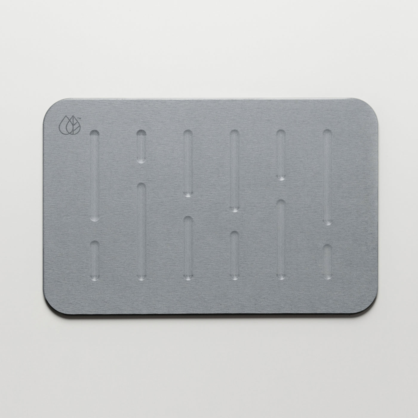 rain bath stone mat in light grey