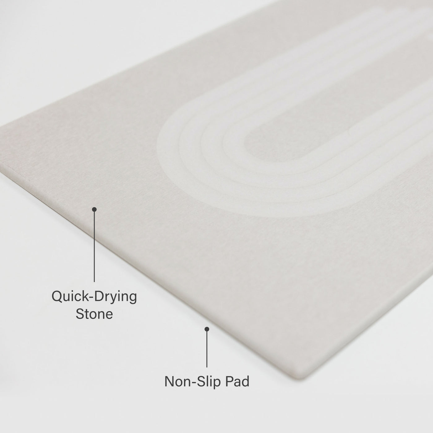 Original bath stone in Sandstone: Quick-drying stone, Non-slip pad