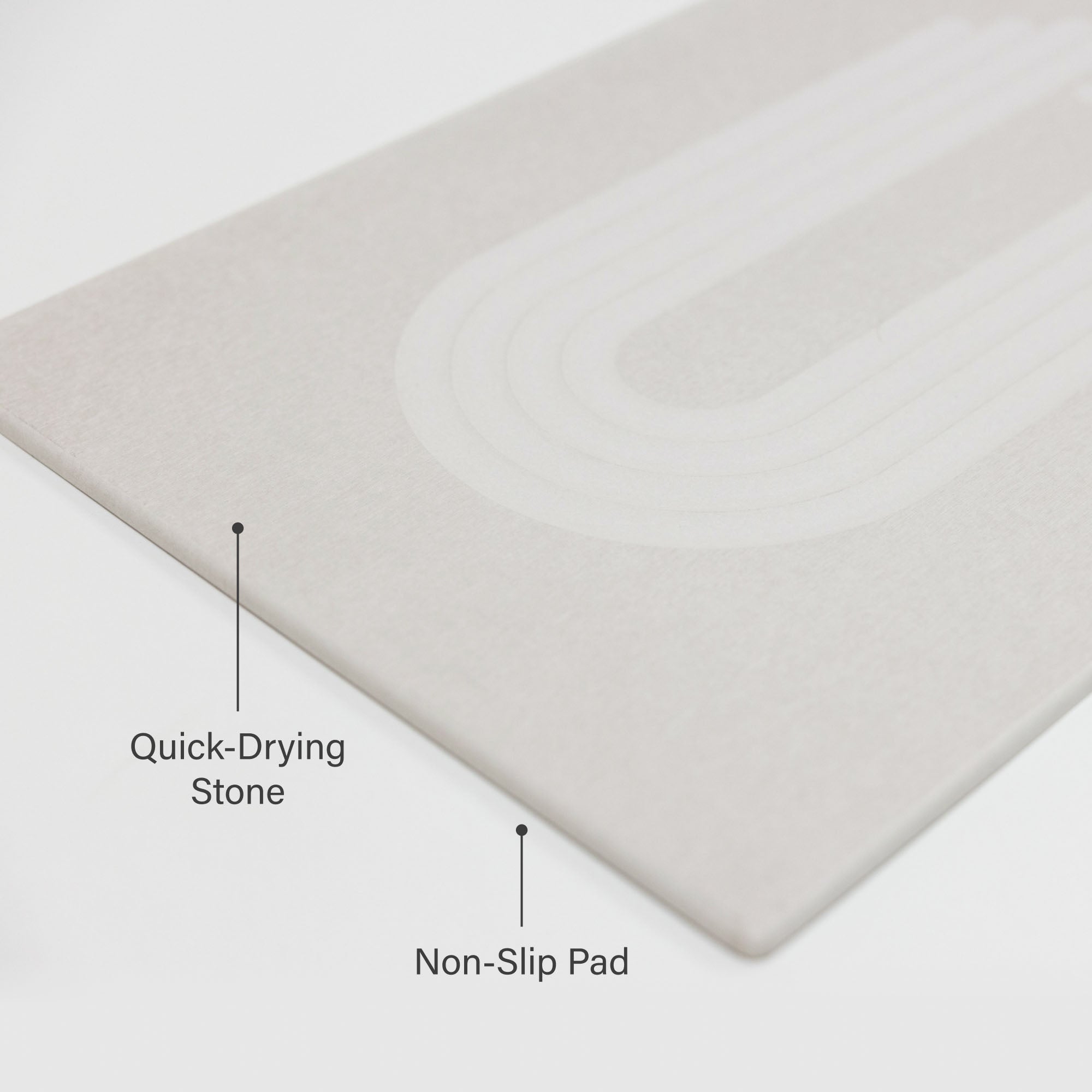 Original bath stone in Sandstone: Quick-drying stone, Non-slip pad