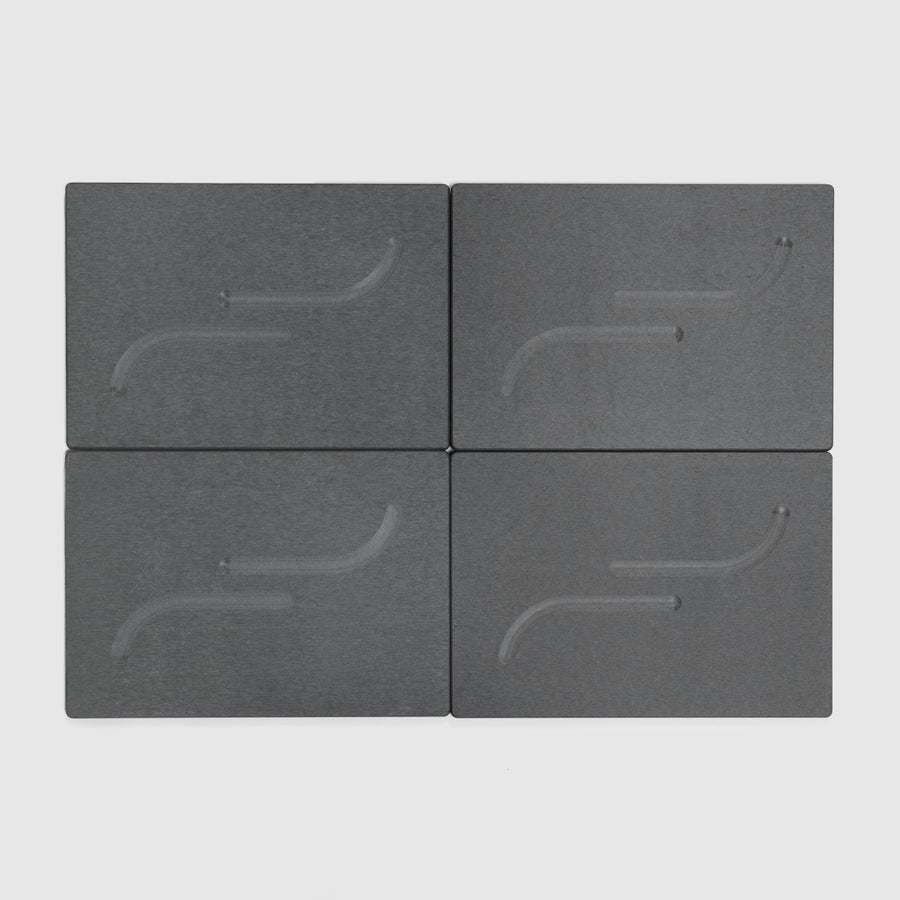 Large arch bath stone in slate with 4 panels.