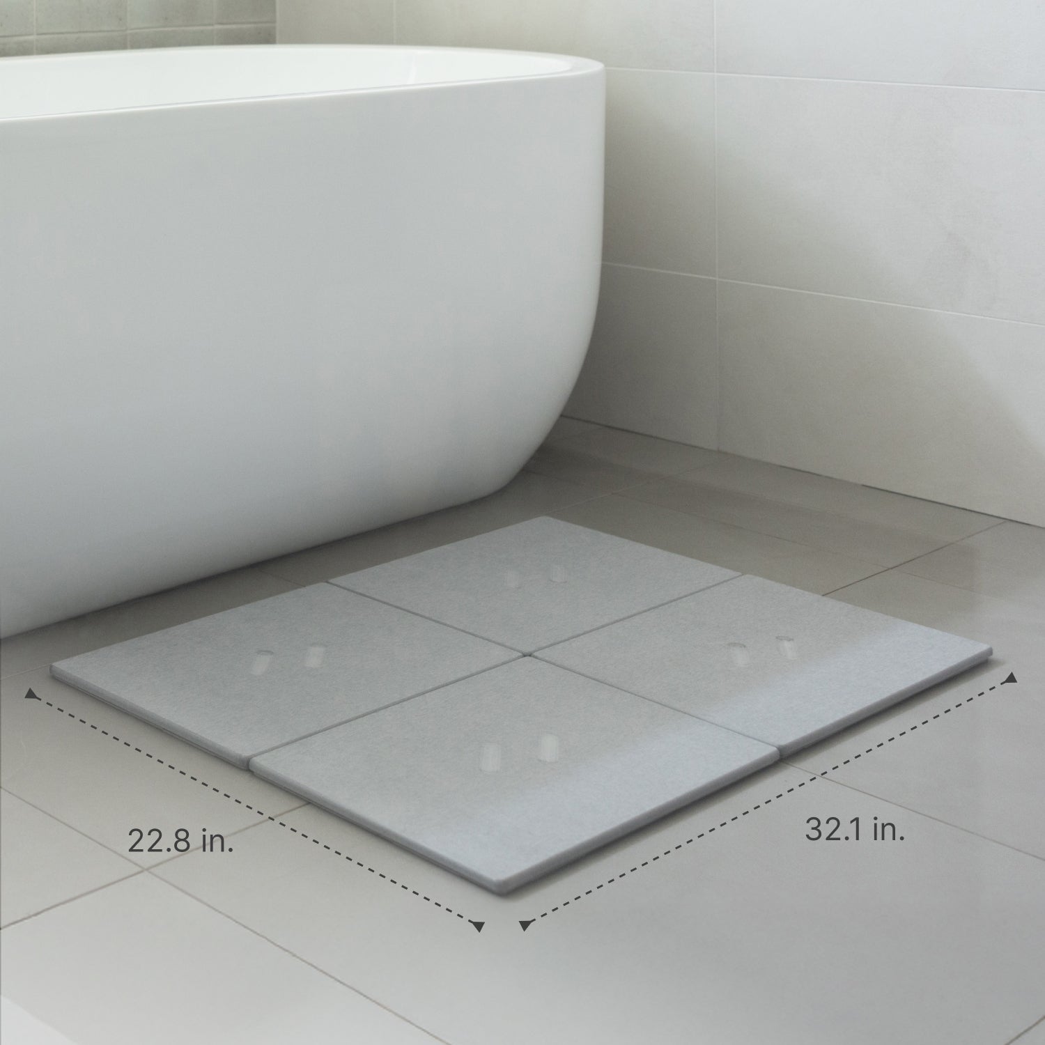 Large Bath Stone™ Mat - 2-Pack