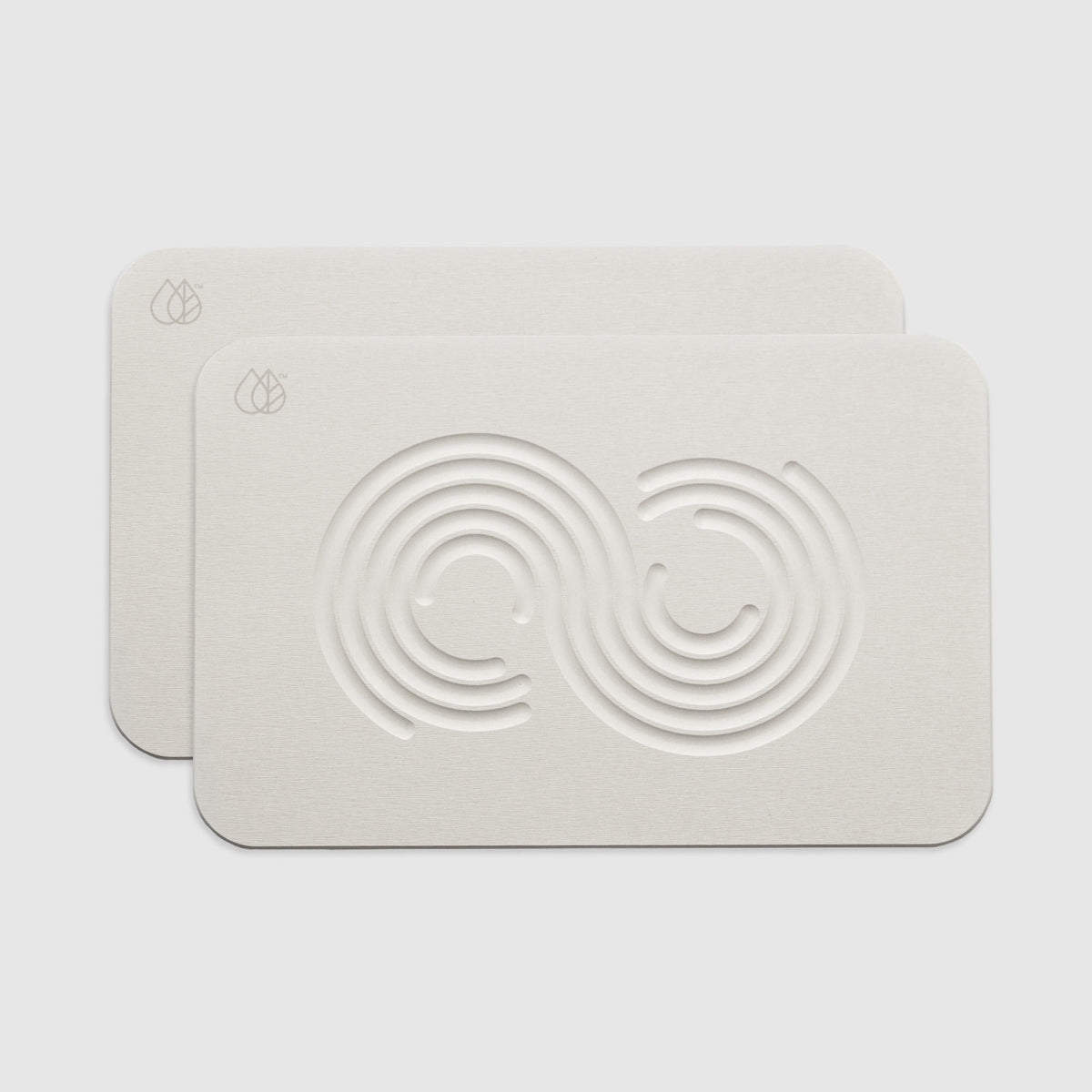 Sandstone Zen Two-Pack Bath Stones. Quick-drying bath stones for bathroom. 