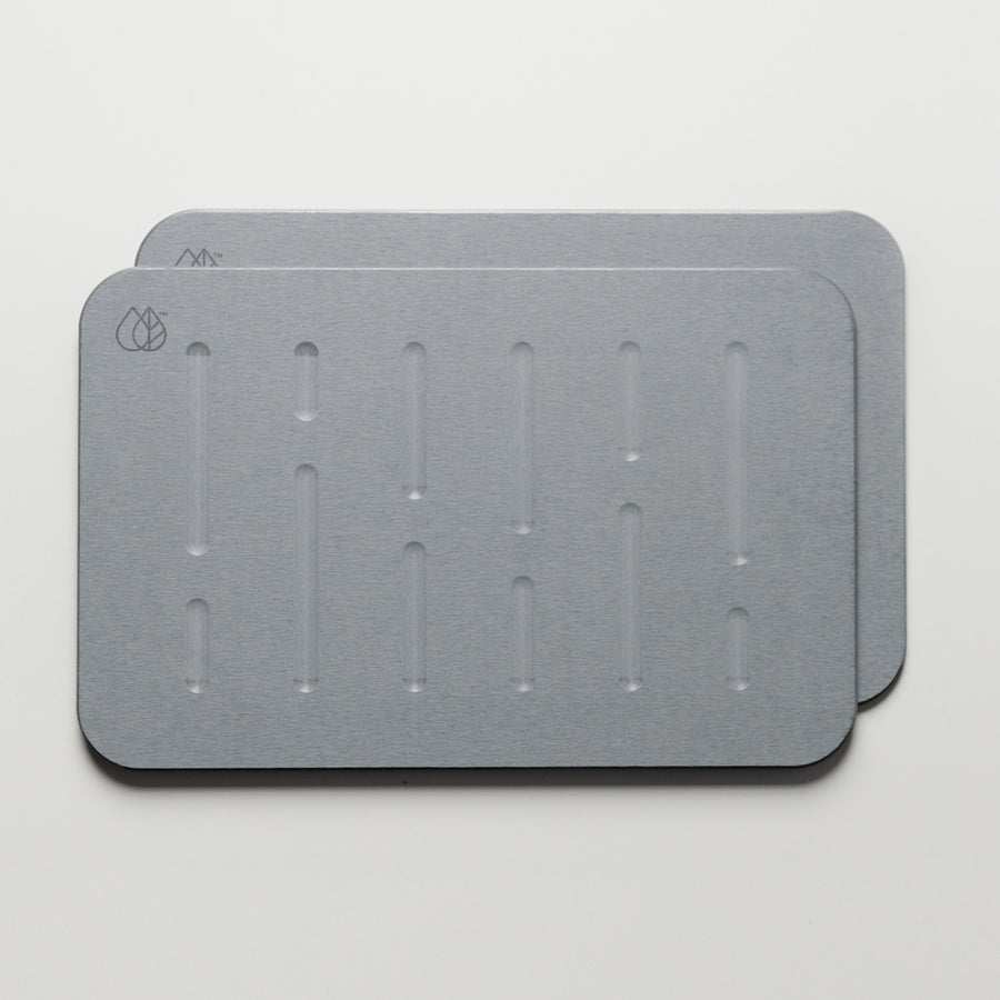 2-packs of ash grey bath stone mat that dries quick - Dorai Home  | Ash Collection Image