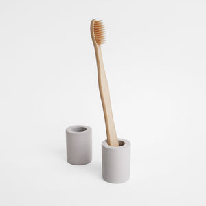 small toothbrush holder 2-pack, made from diatomaceous earth - Dorai Home