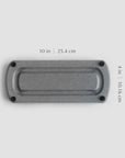 slate sink caddy dimensions 10 inches by 4 inches (25.4 cm by 10.16 cm)