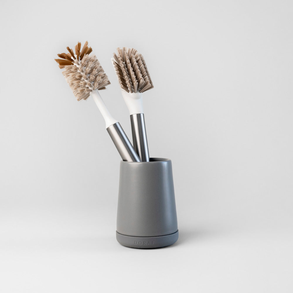 Sink deals brush holder