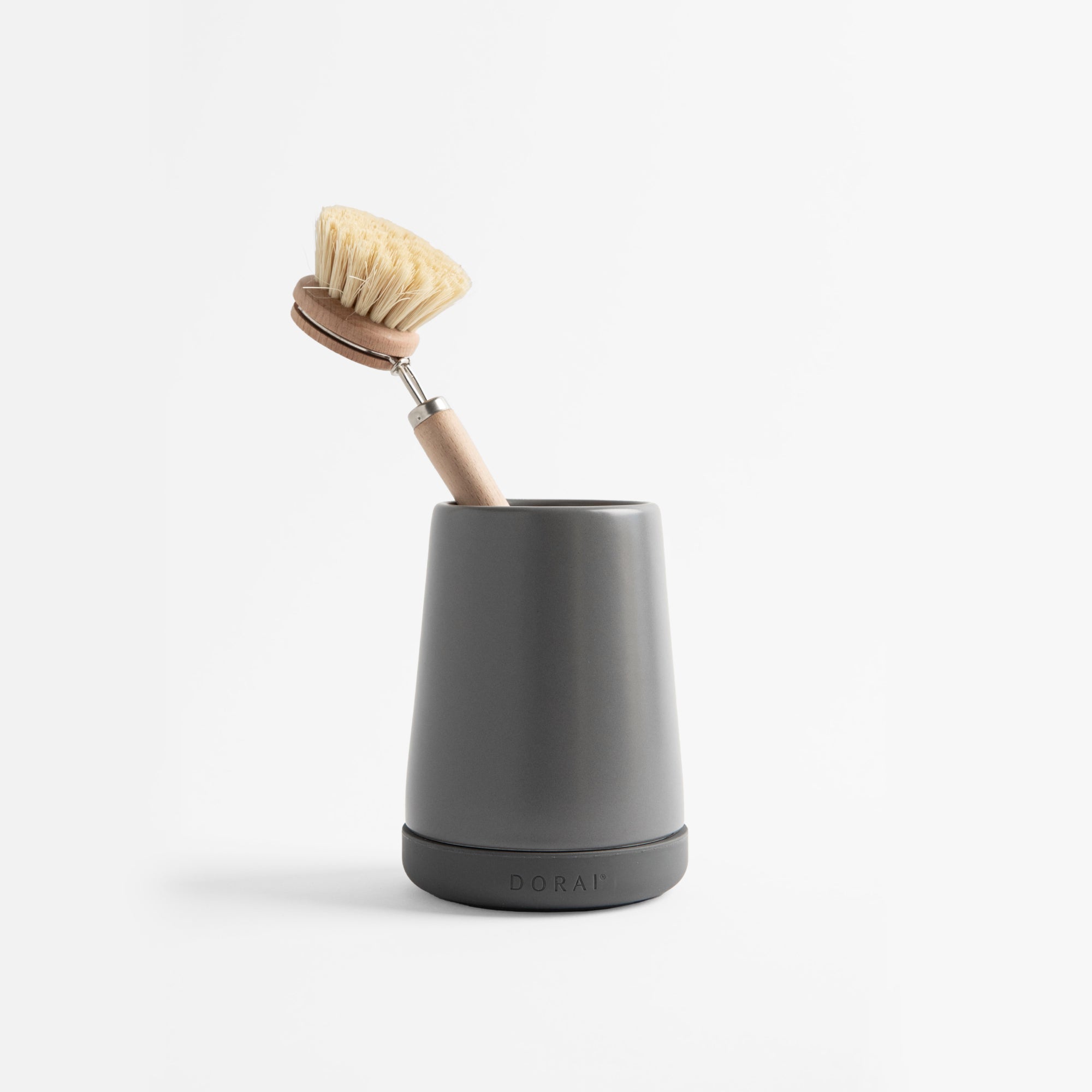 brush holder is dark grey