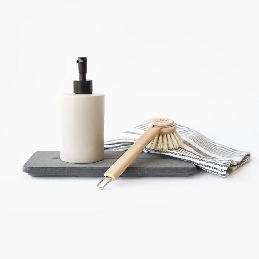 modern quick drying dark grey sink organizer