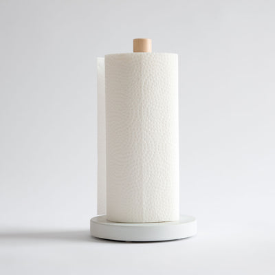 sturdy weighted Glacier paper towel holder for one hand tearing