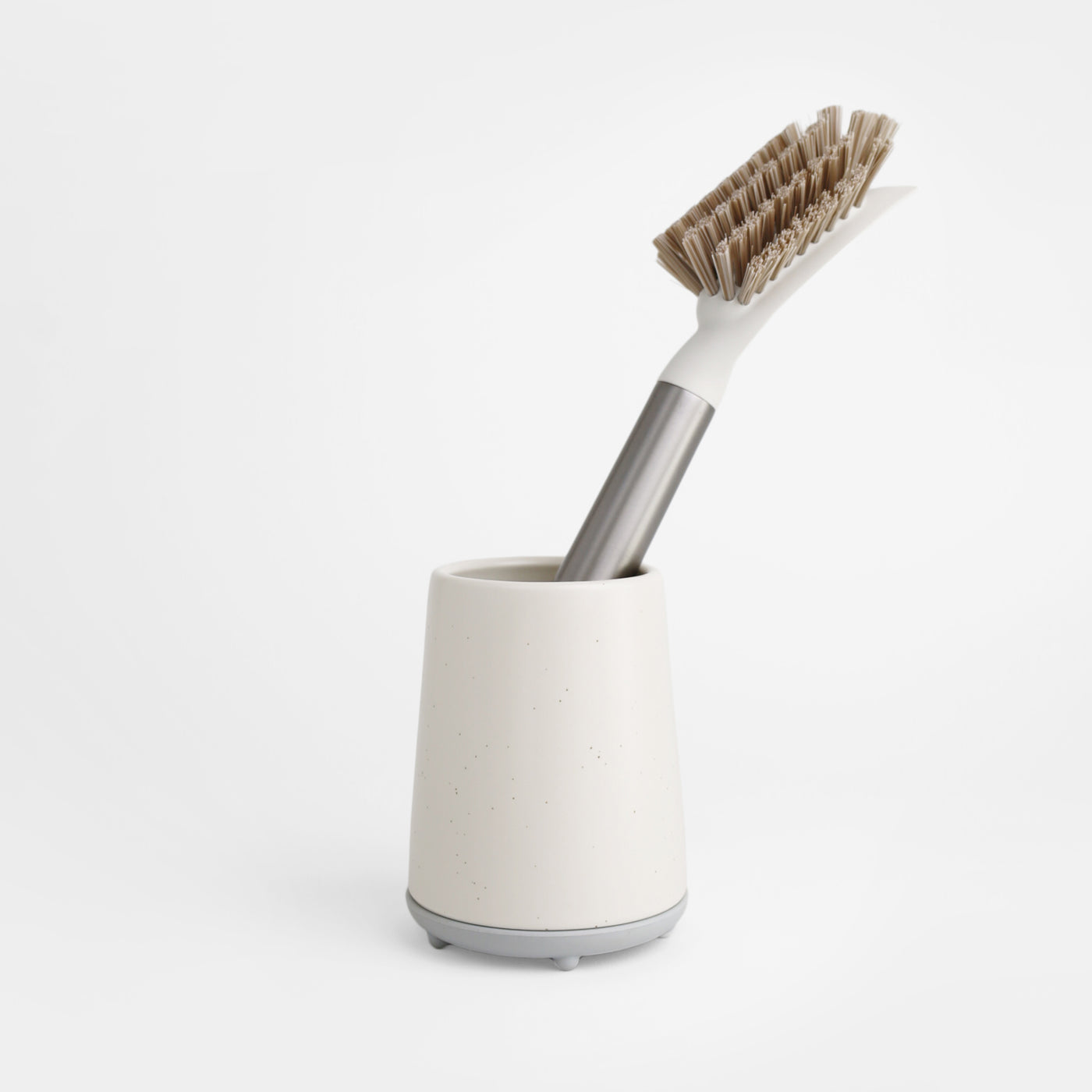 ceramic brush holder with dish brush