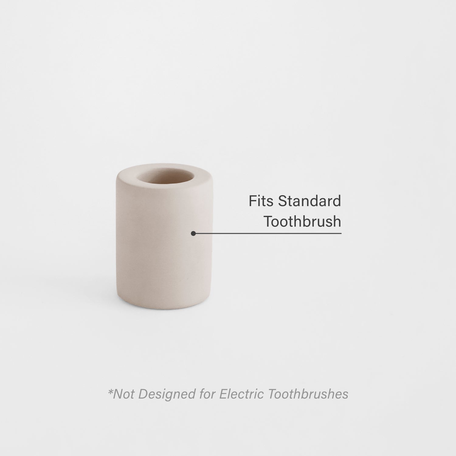 toothbrush holder made of diatomaceous earth 