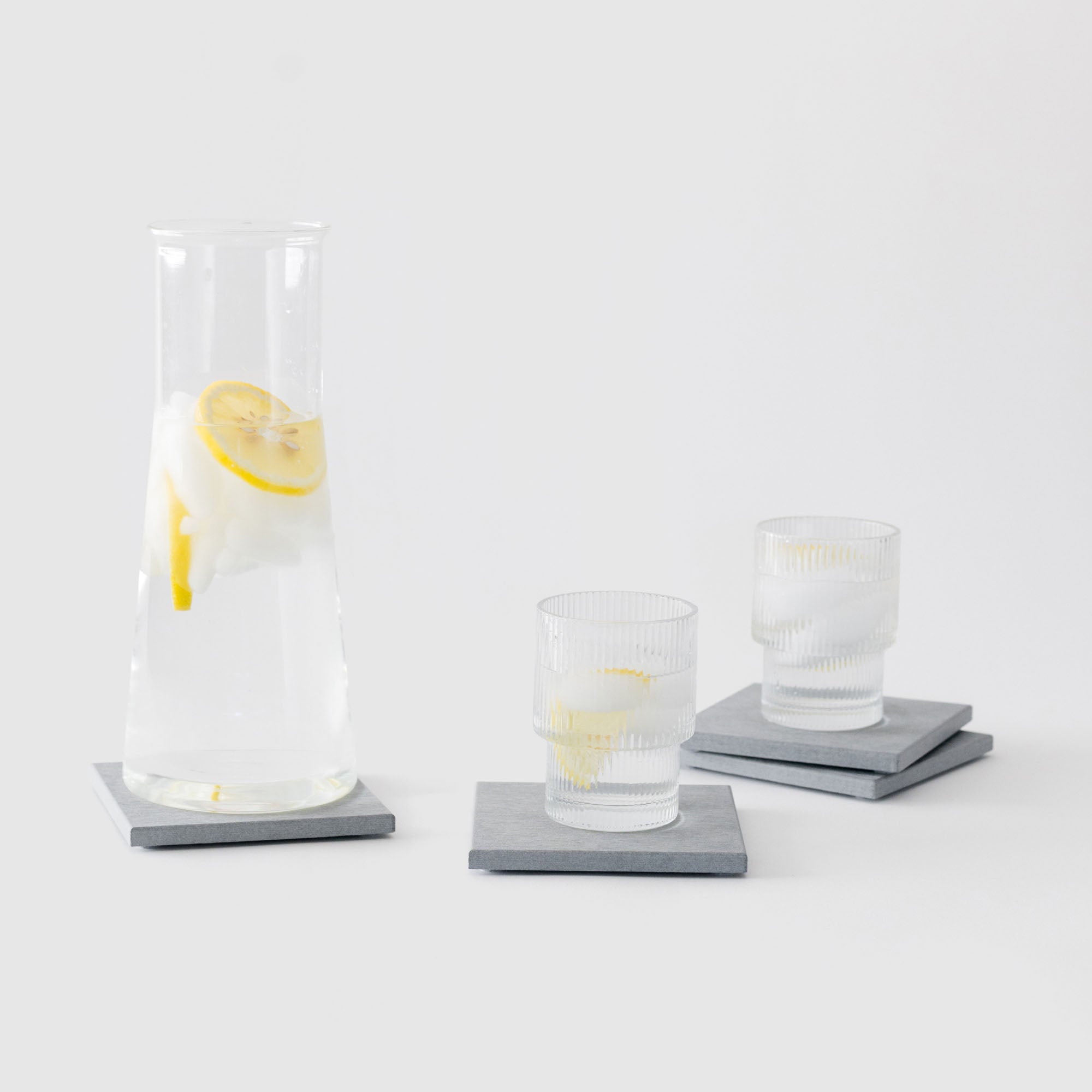 Large Ash Coaster fits pitcher and cups - includes 4 coasters. 