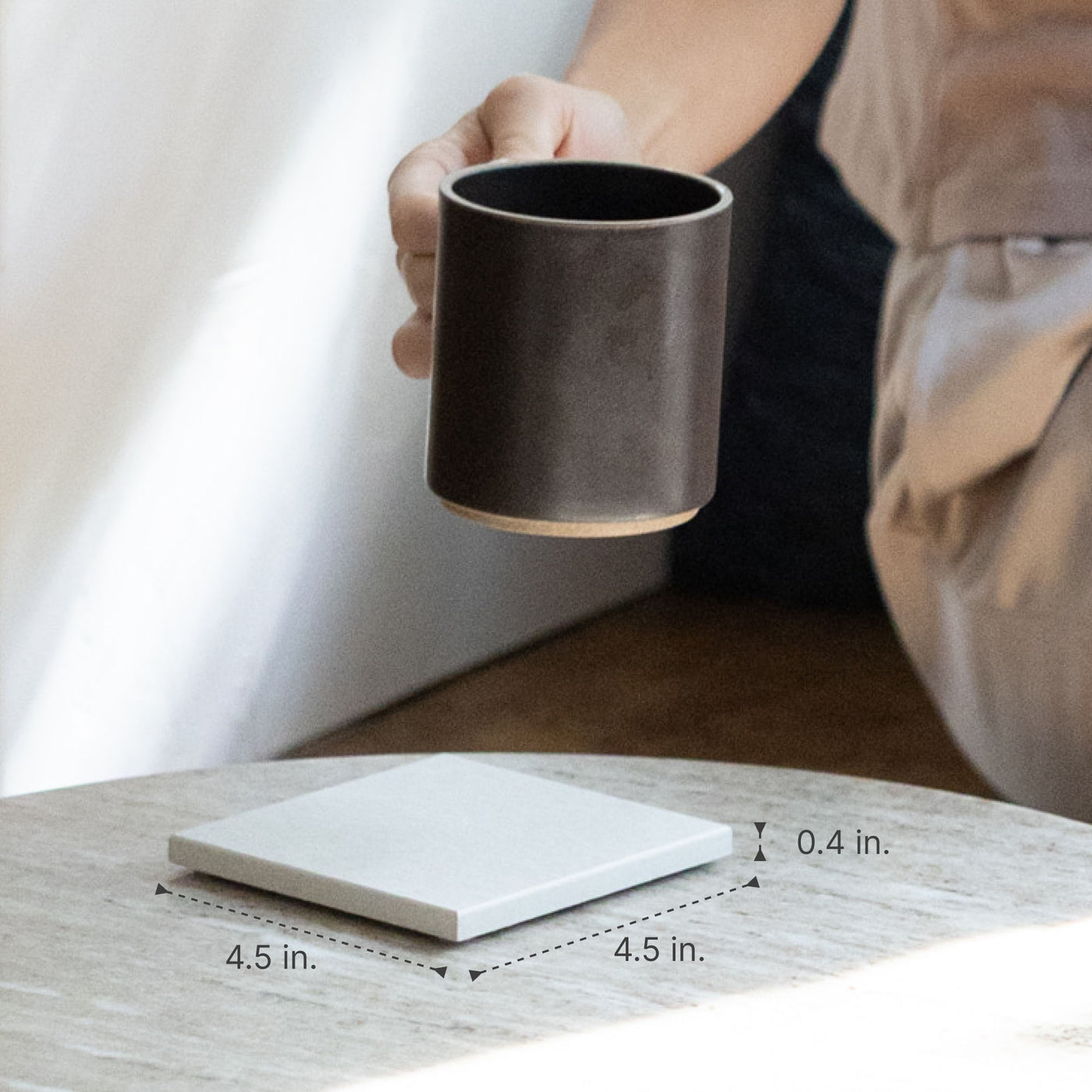 Large Sandstone Coasters: 4.5in x 4.5in