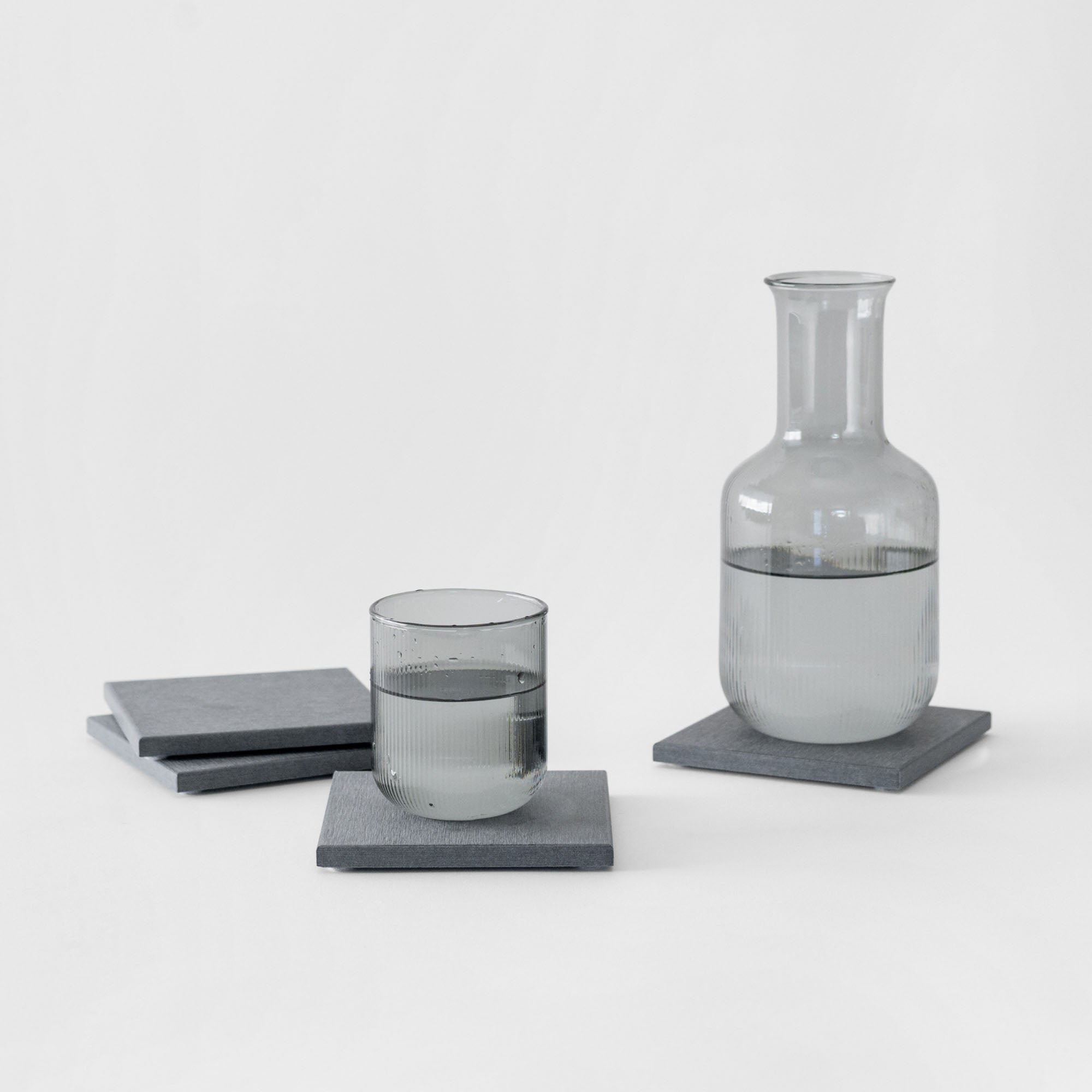 Large Slate Coaster fits pitcher and cups - includes 4 coasters. 