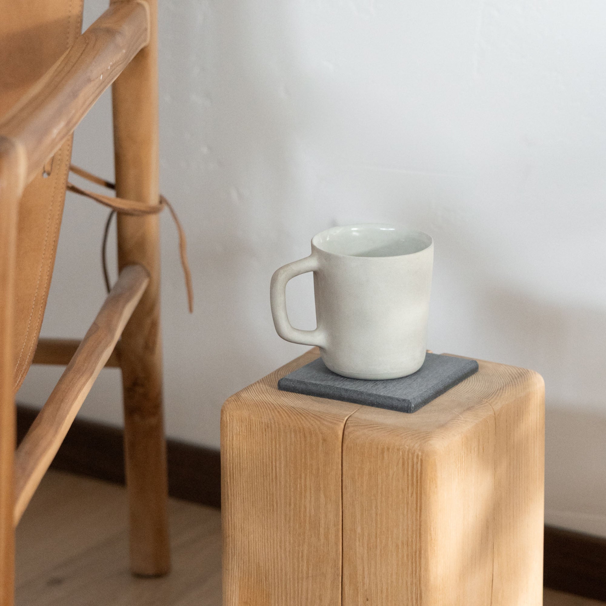Large Slate Coaster with large mug.