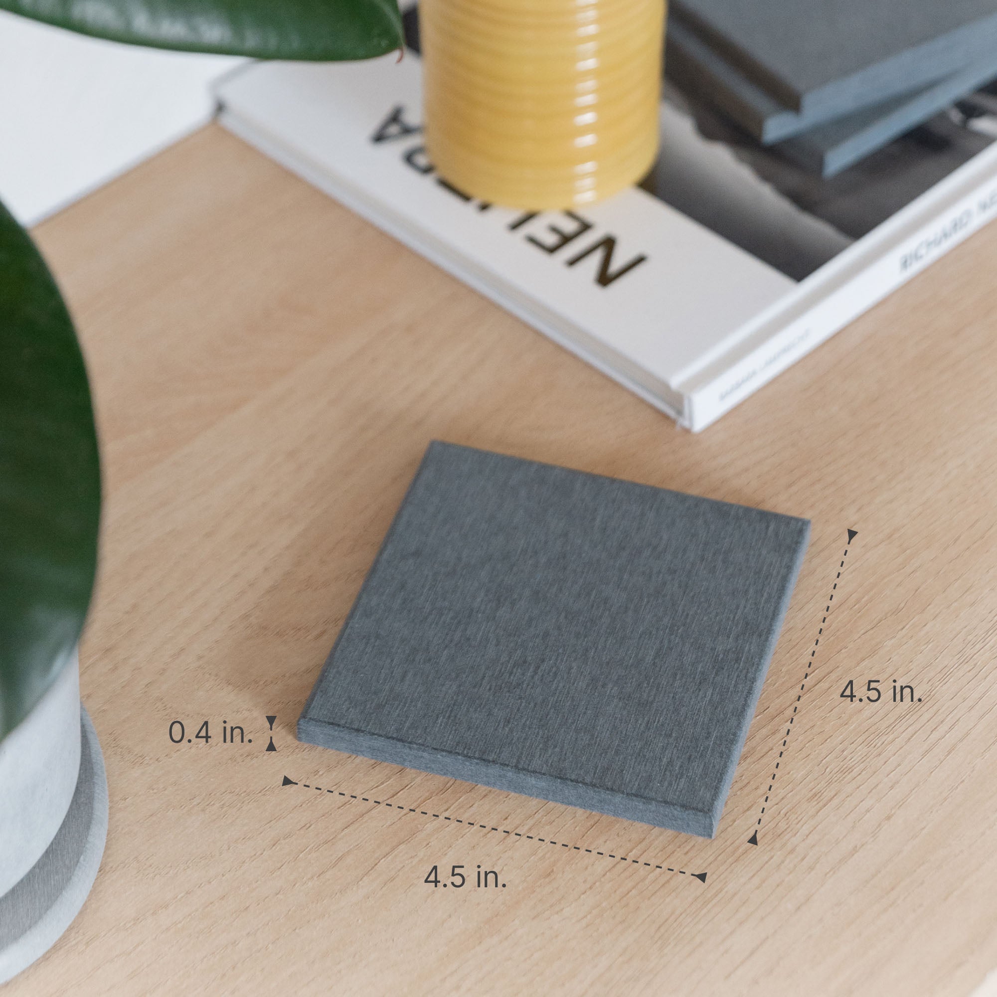 Large Slate Coasters: 4.5in x 4.5in