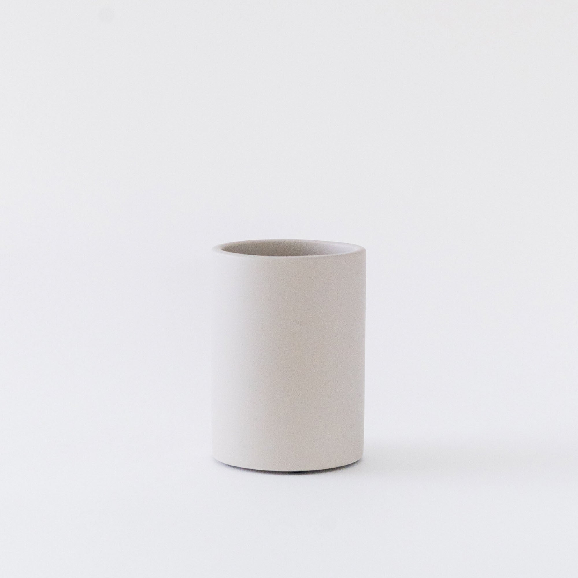 Concrete Brush Holder in Grey. 