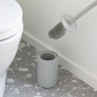Hygienic silicone toilet brush.  