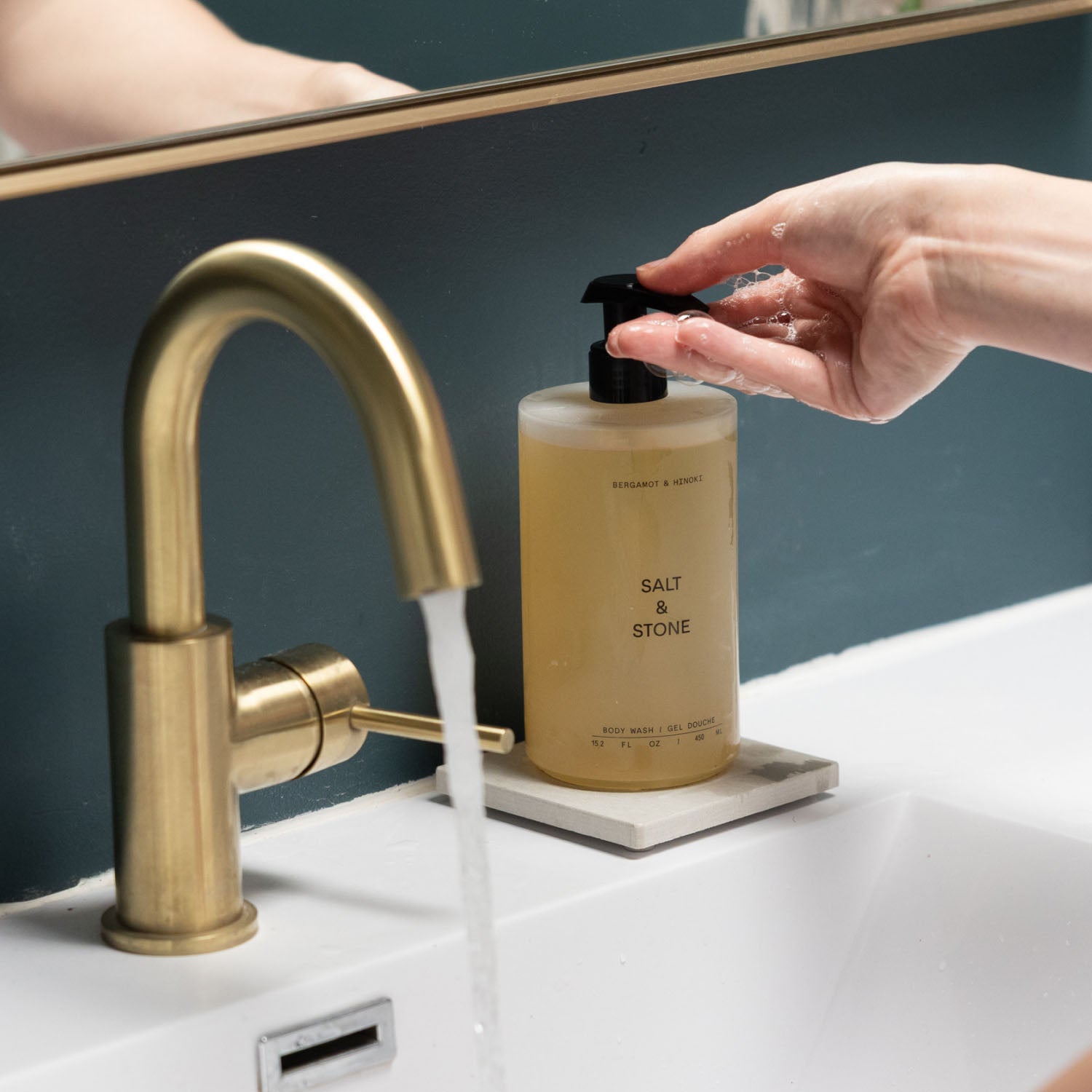 Soap Dispenser & Soap Caddy Set of 2