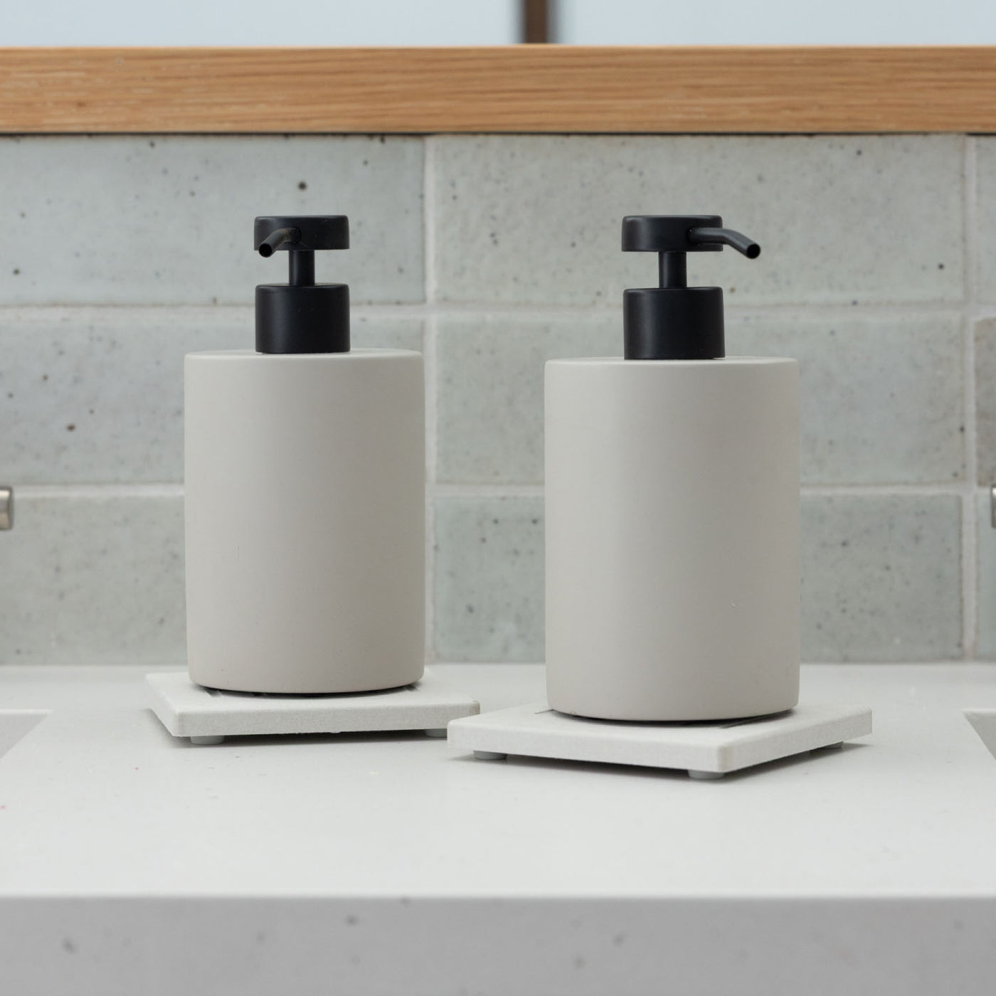 Soap Dispenser & Soap Caddy Set of 2