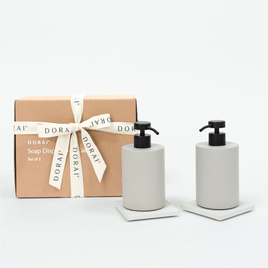 Soap Dispenser & Soap Caddy Set of 2