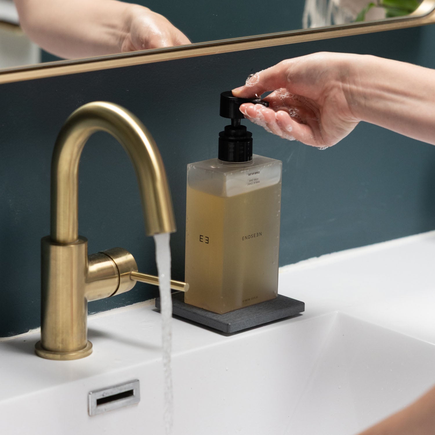 Soap Dispenser & Soap Caddy Set of 2