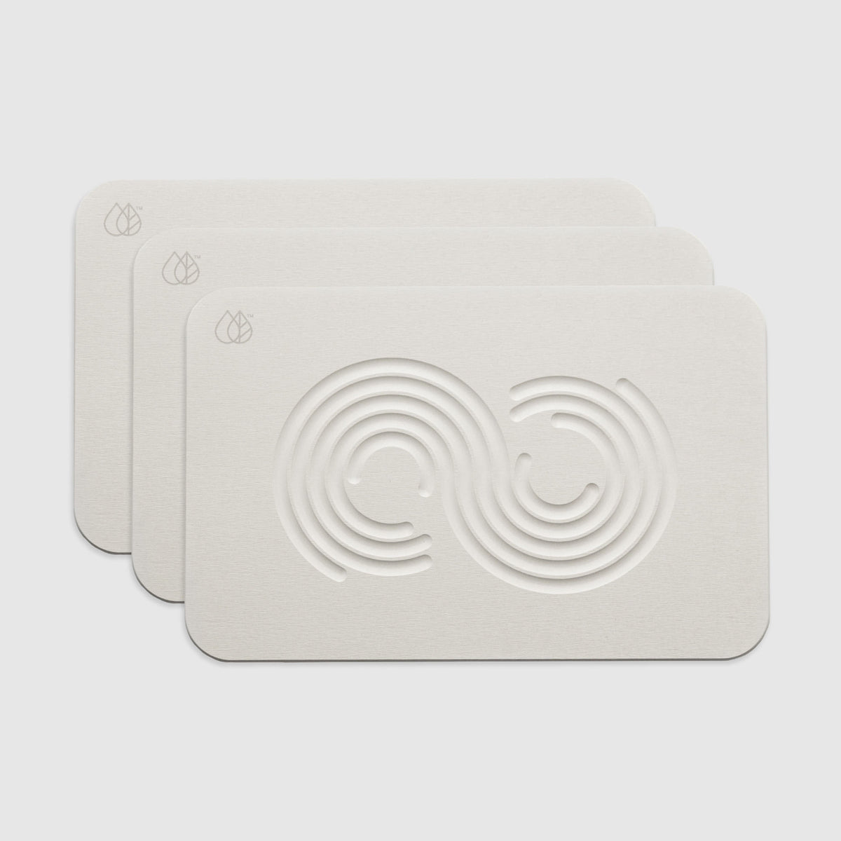Save on quick-drying Zen Sandstone 3-Pack of Bath Stone Mats. 