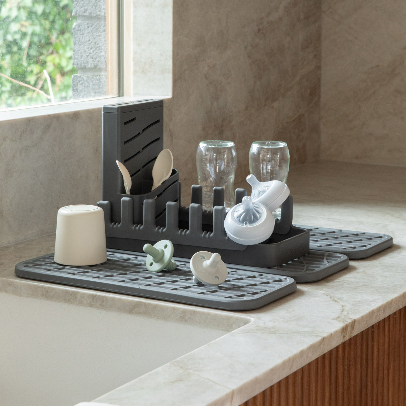 Minimal Dish Pad Drying Rack Easy Kitchen Storage Dorai Home