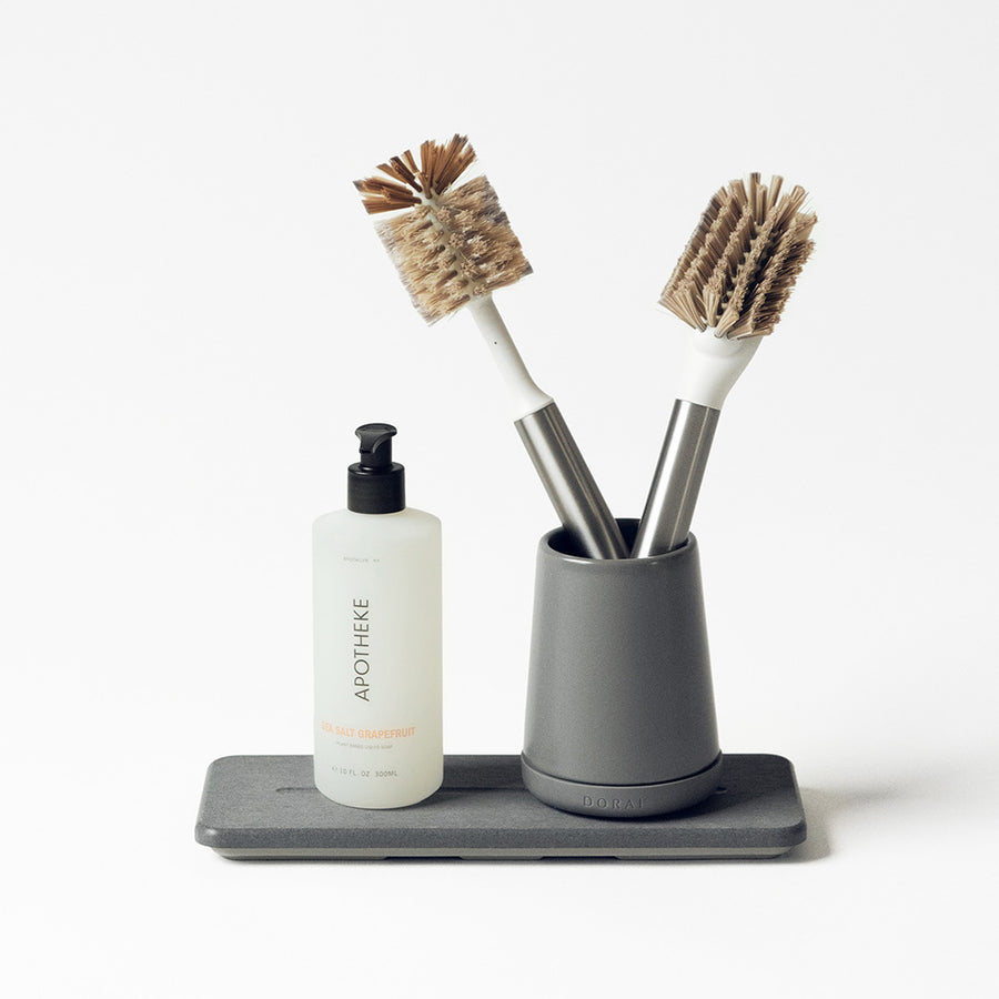 Stone Sink Caddy + Brush Holder