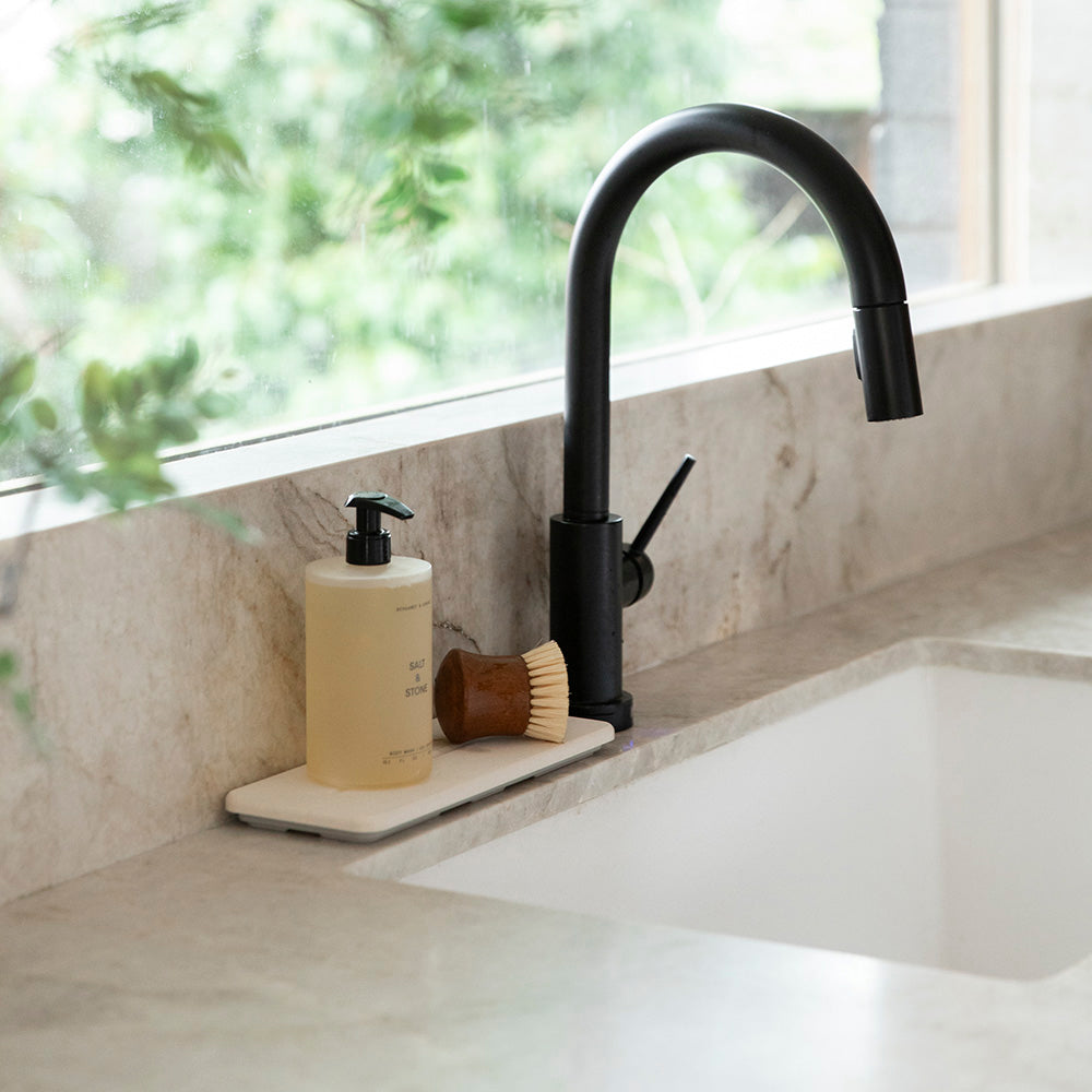 Over the Sink Dish Pad + Stone Sink Caddy Bundle